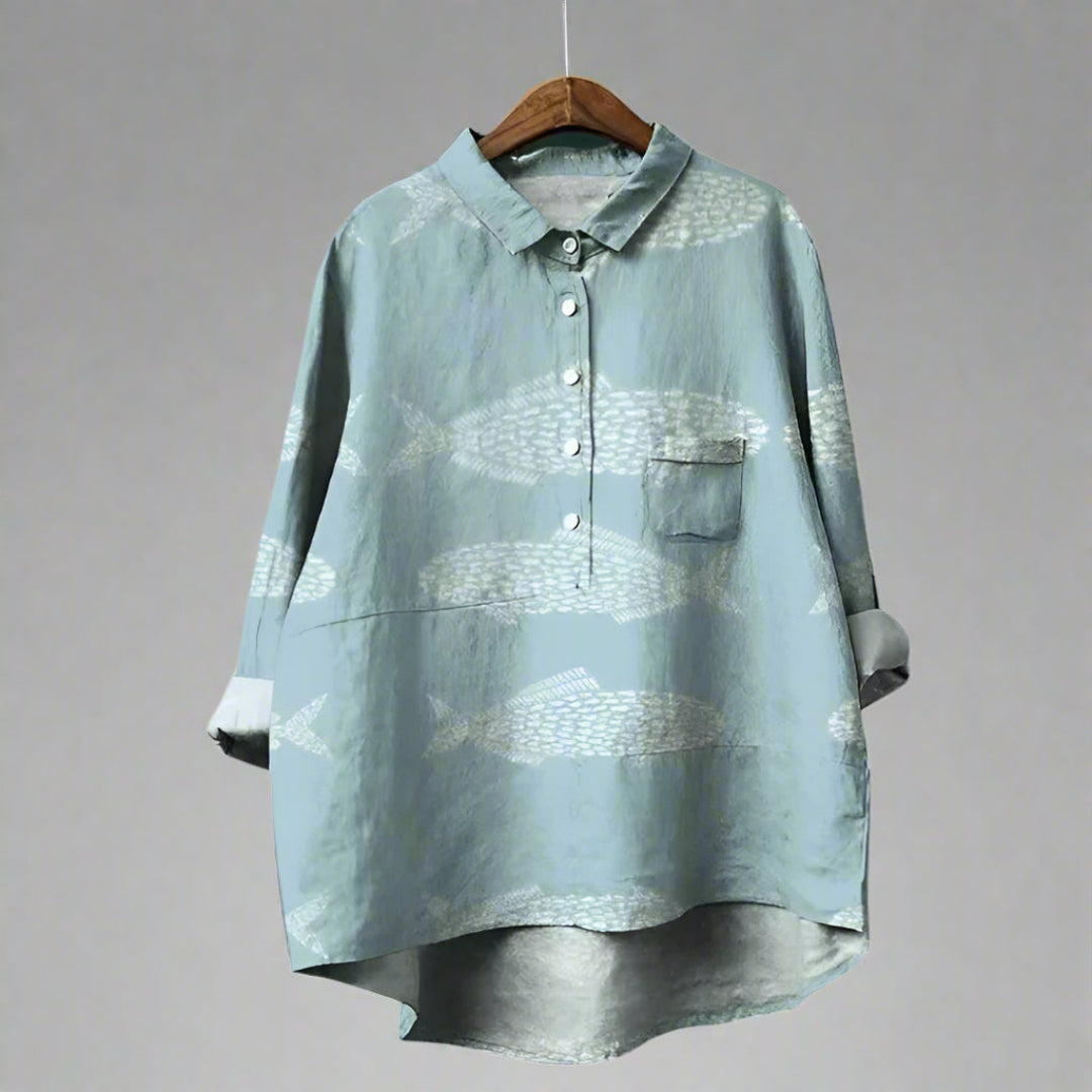 Fely™ | Blusa con stampe artistiche