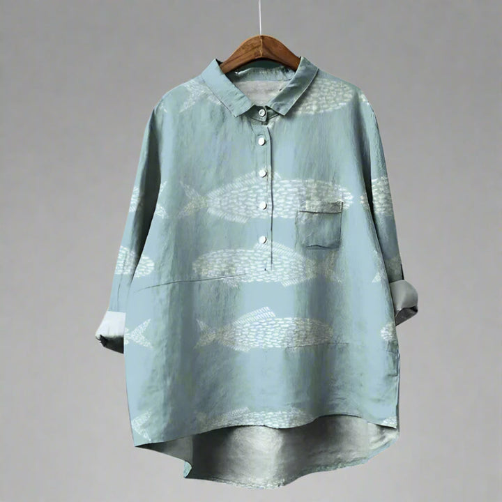 Fely™ | Blusa con stampe artistiche