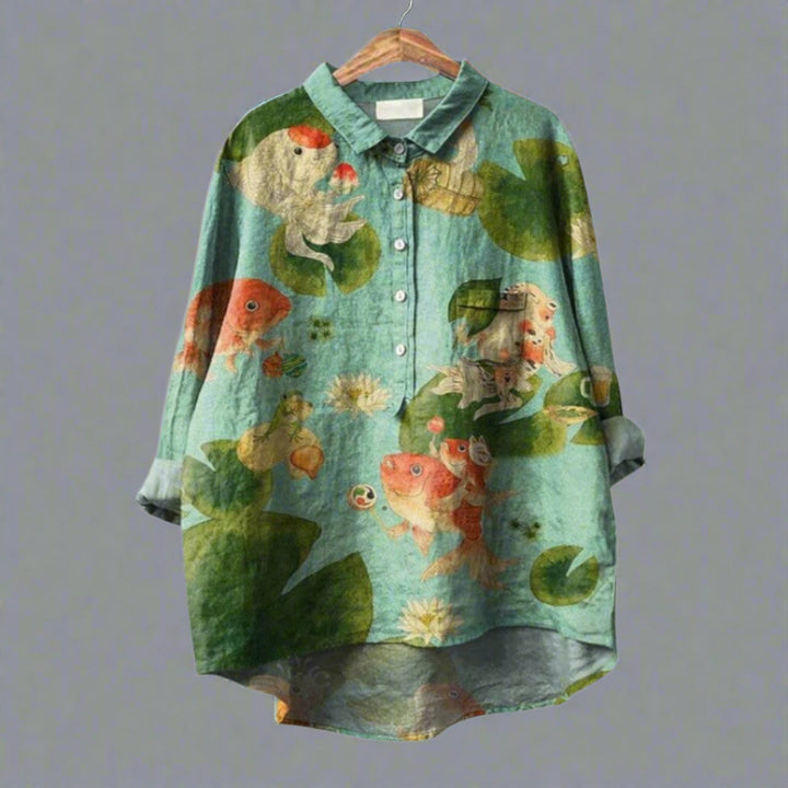 Fely™ | Blusa con stampe artistiche