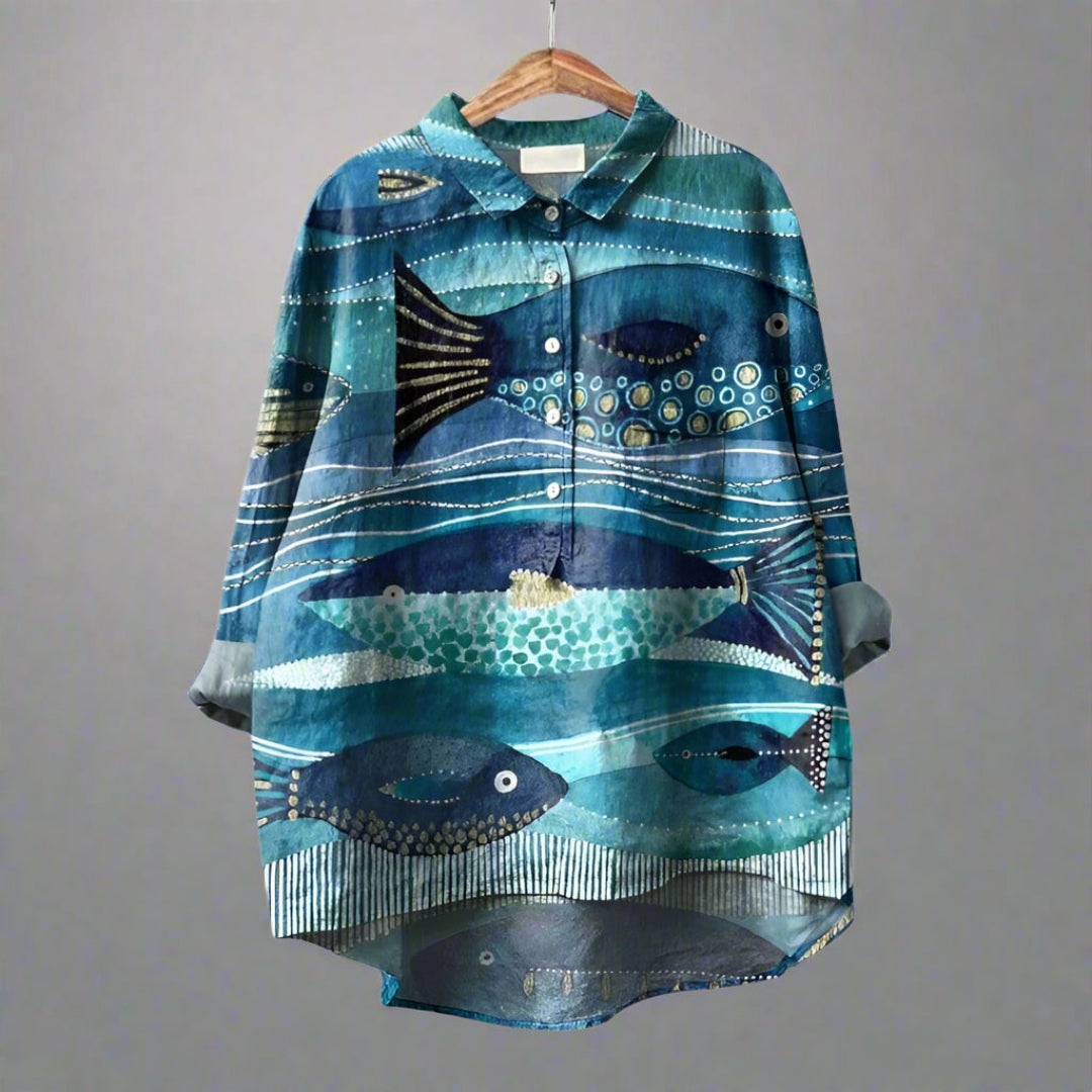 Fely™ | Blusa con stampe artistiche
