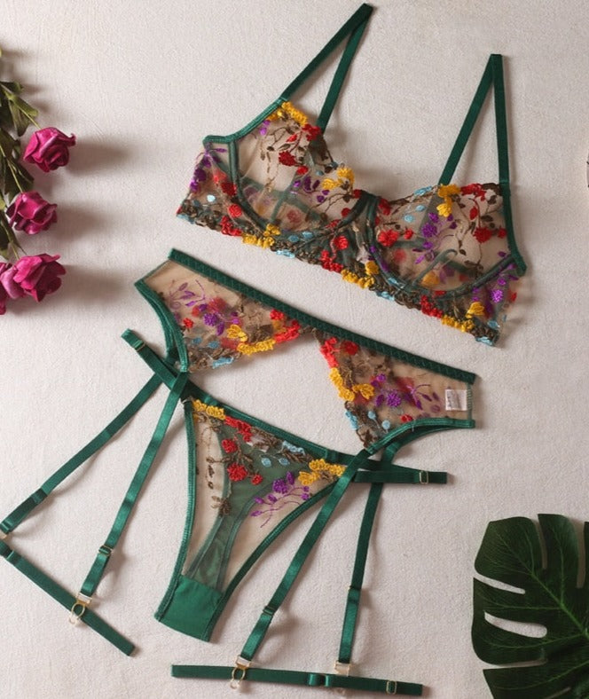 Samanta™ | Set lingerie multicolore