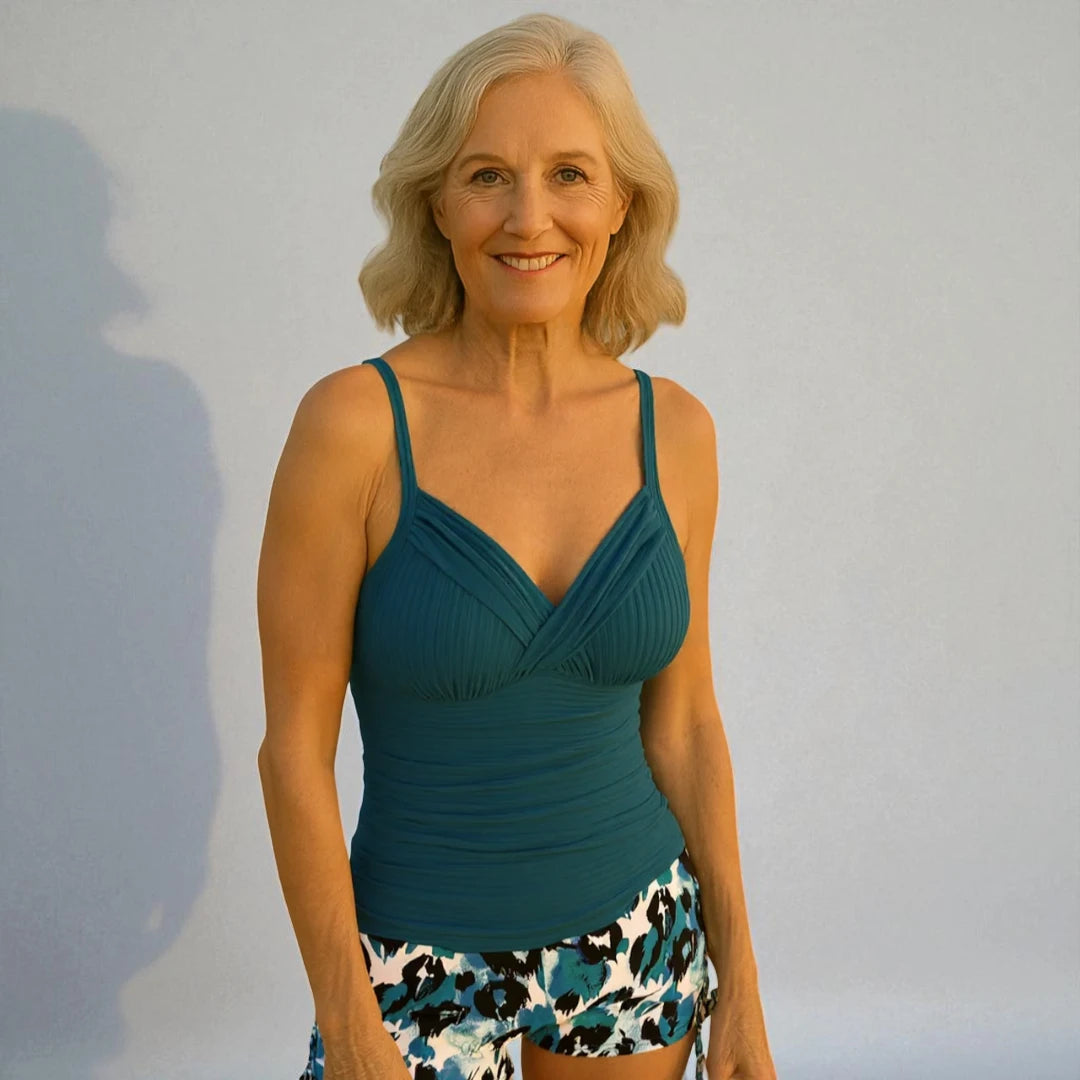 Bria™ | Elegante tankini leopardato