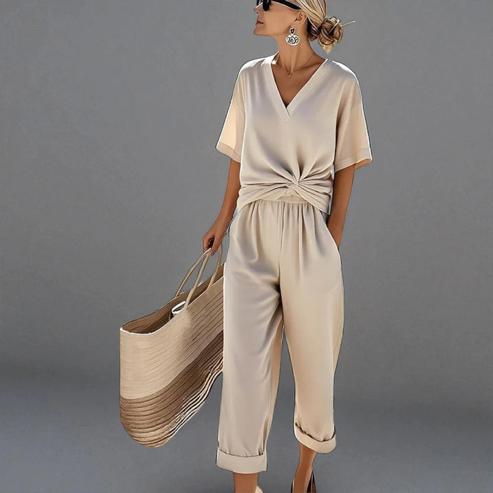 Belinda™ | Completo estivo cotone e lino