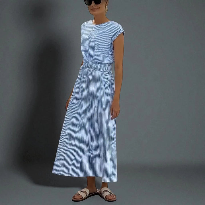 Galilea™ | Abito resort a righe blu