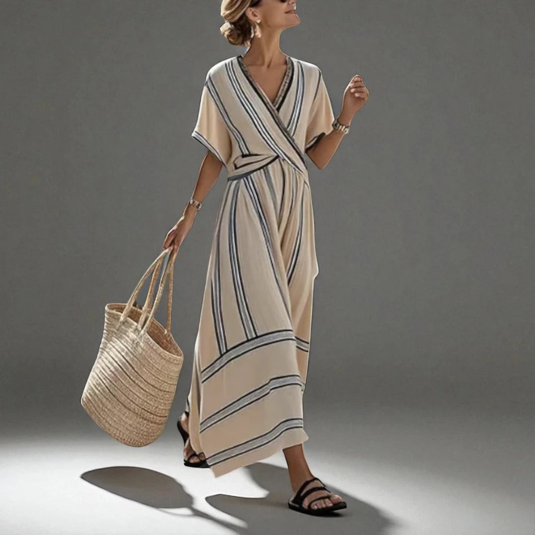 Giovanna™ | Abito a righe leggero