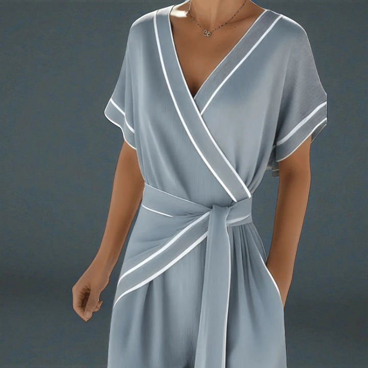 Kaira™ | Tuta estiva a righe con colletto