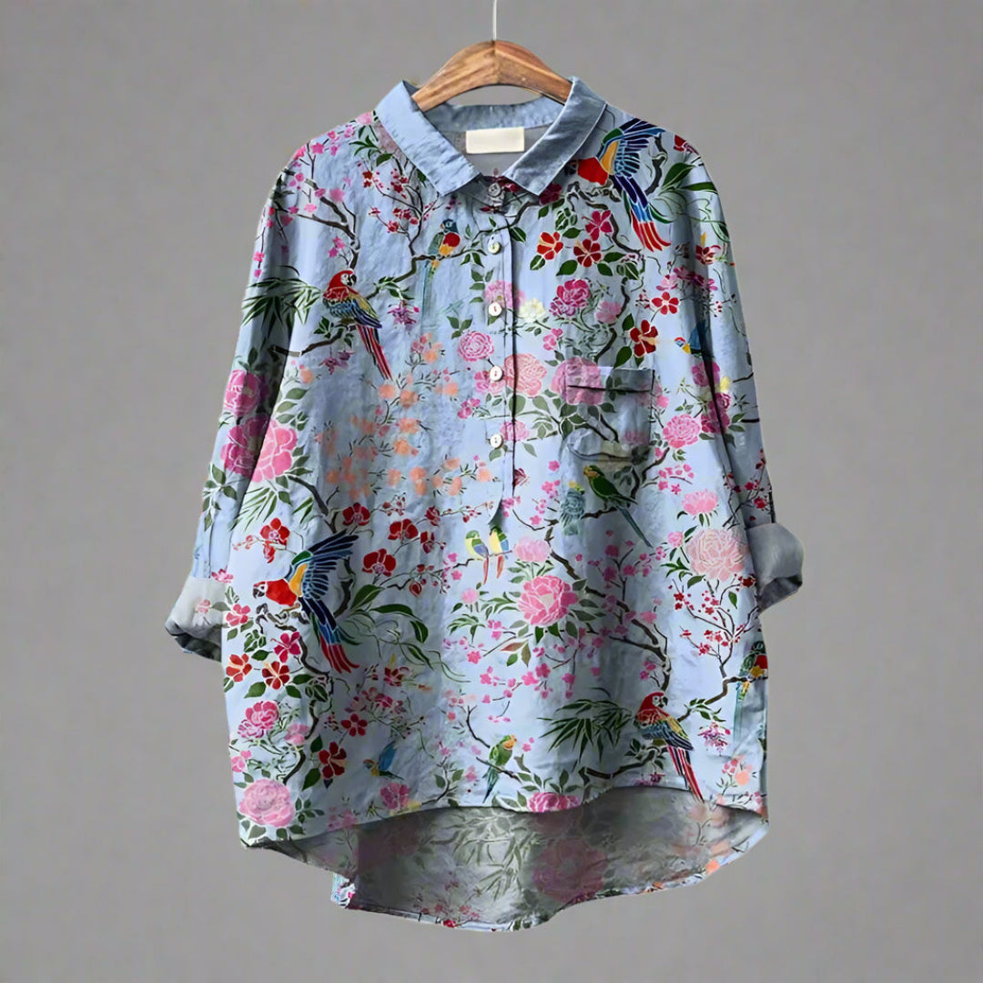 Fely™ | Blusa con stampe artistiche