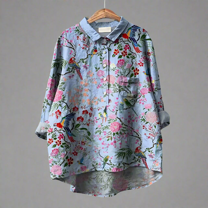 Fely™ | Blusa con stampe artistiche