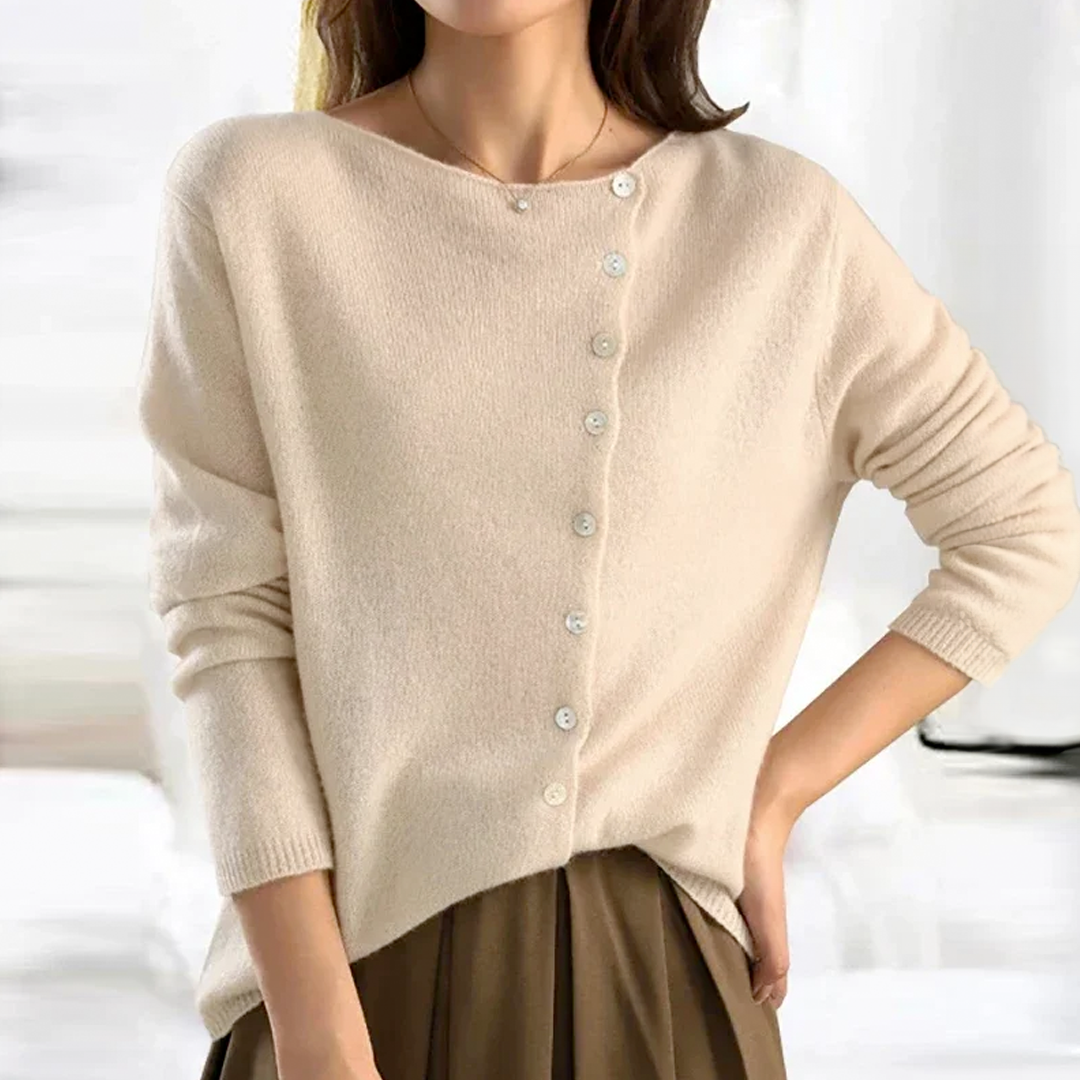 Celeste™ | Cardigan asimmetrico elegante