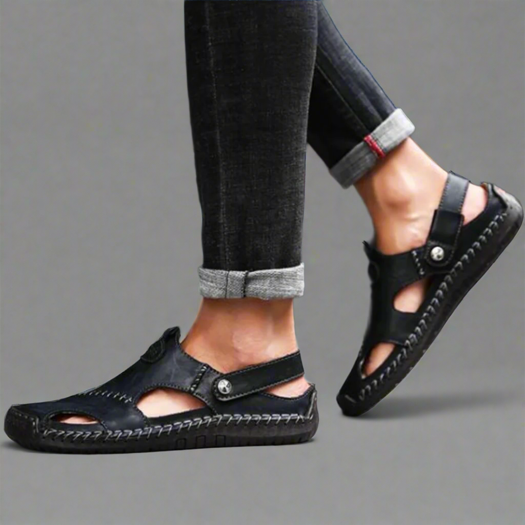 Luca™ | Sandali in pelle ortopedici