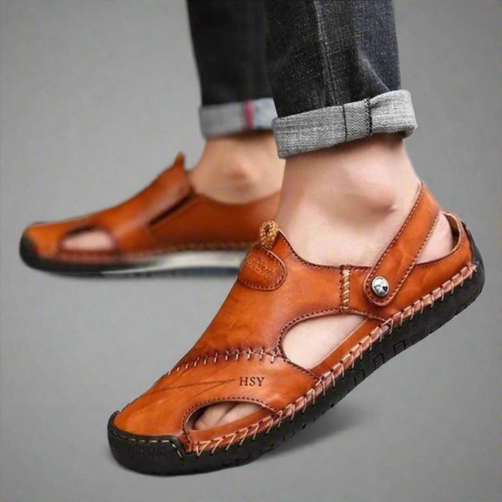 Luca™ | Sandali in pelle ortopedici