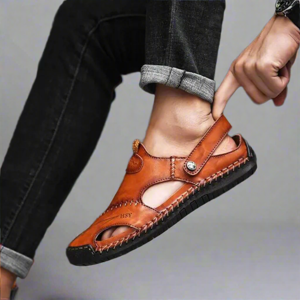 Luca™ | Sandali in pelle ortopedici