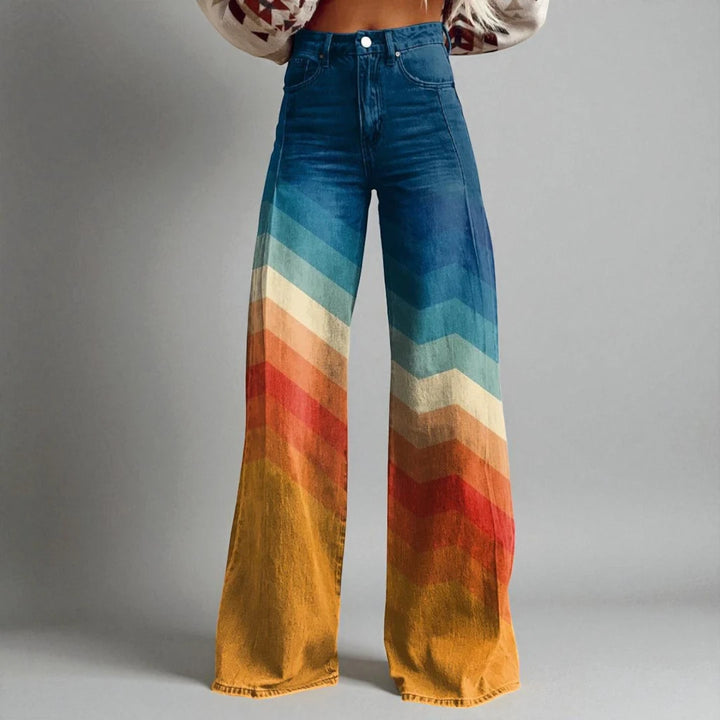 Mariella™ | Pantaloni zigzag retrò