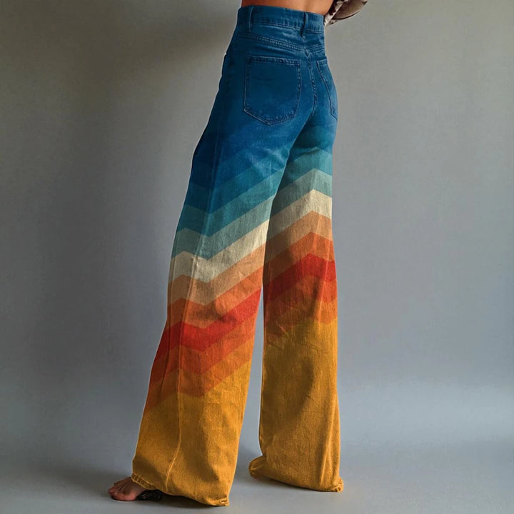 Mariella™ | Pantaloni zigzag retrò