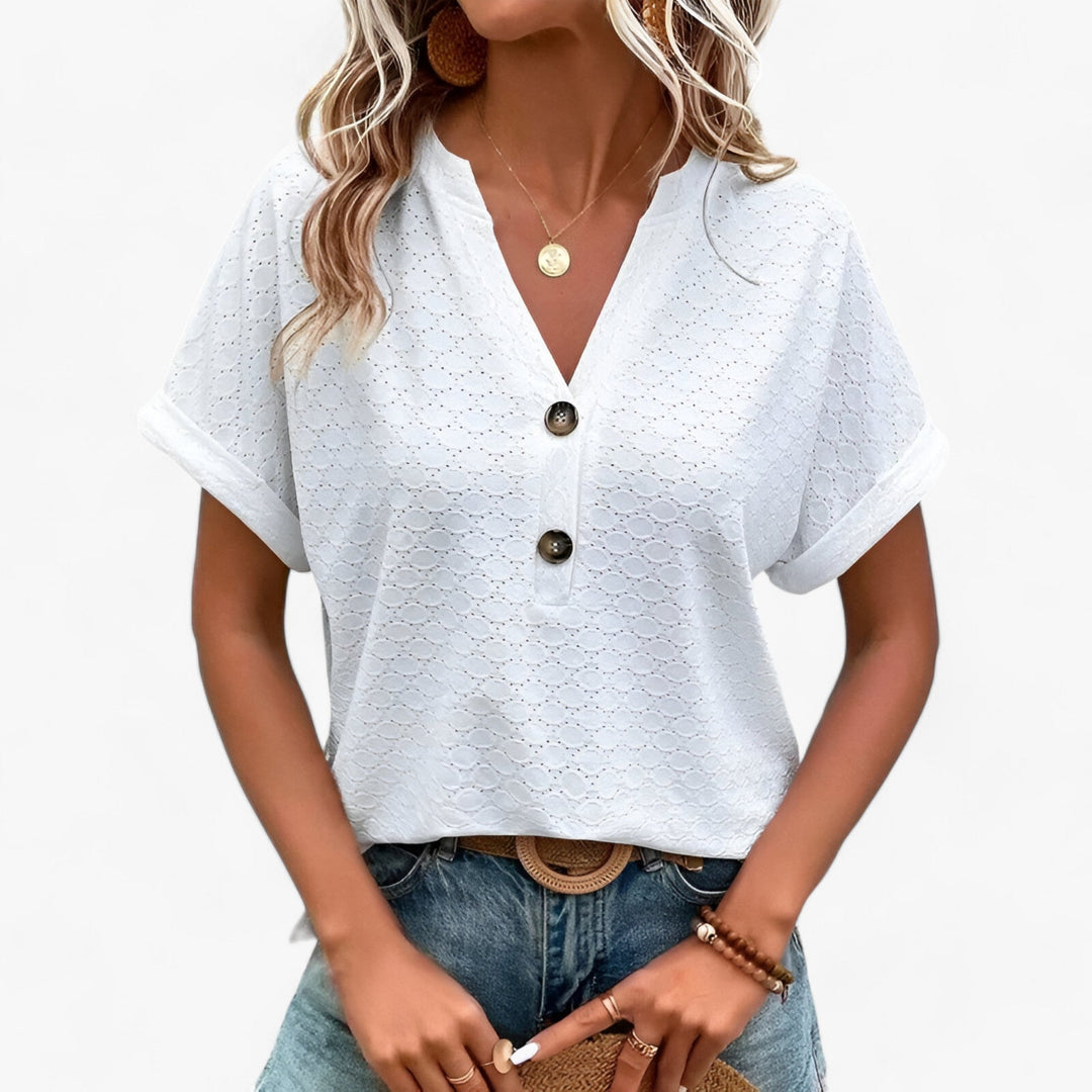 Dina™ | Blusa con scollo a v