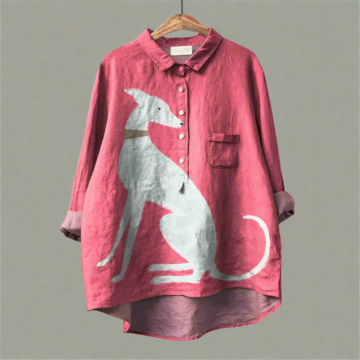 Lina™ | Blusa con stampe canili