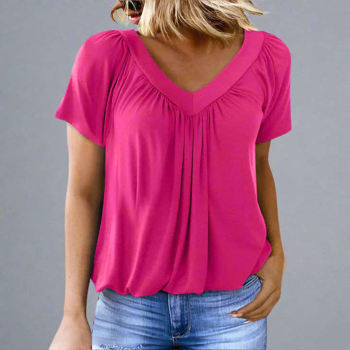 Dames™ | Blusa casual con plissettature